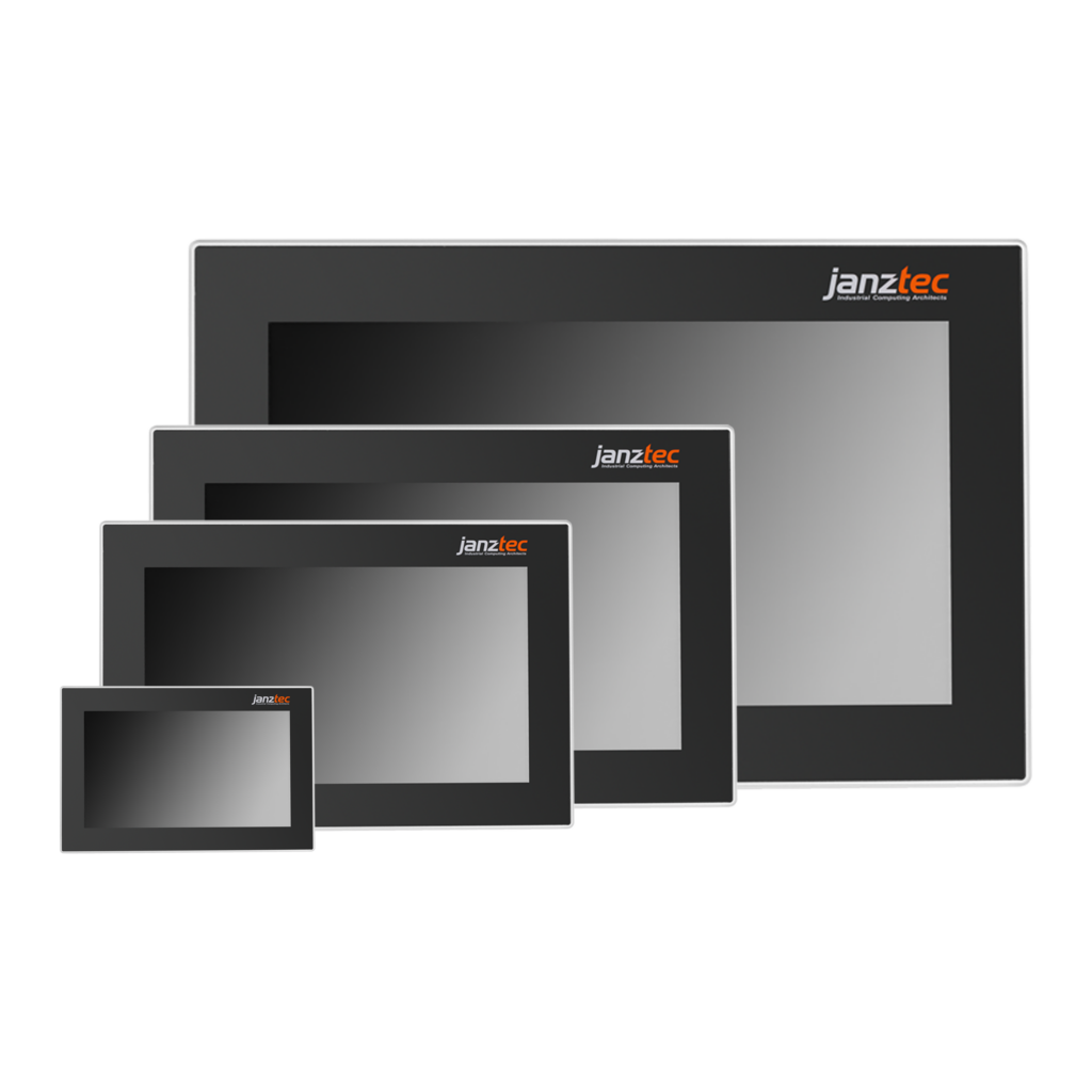 Janz Tec Panel PC emVIEW available display sizes