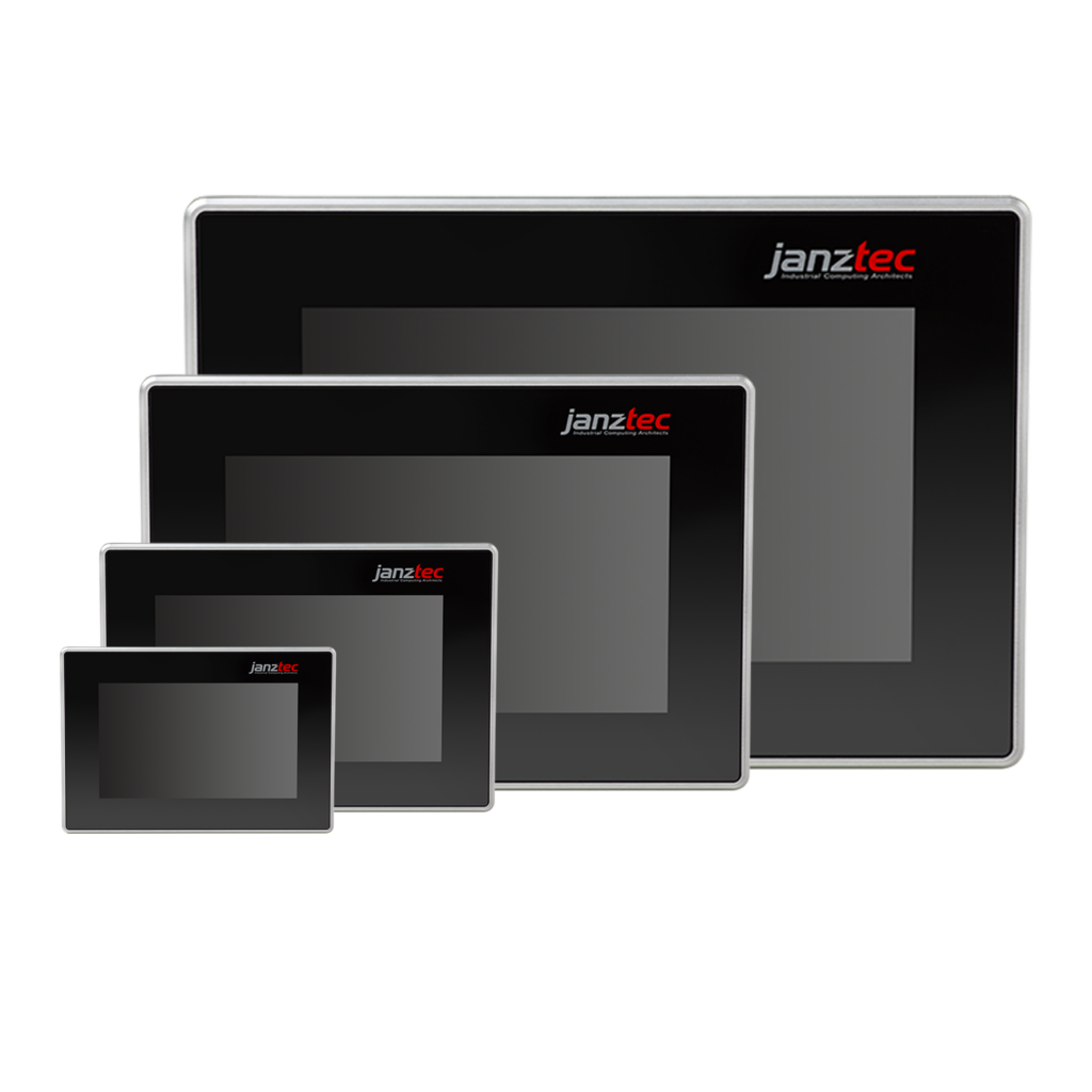 Janz Tec Web Panel emWEB available display sizes